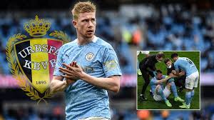 The manchester city midfielder's participation looked doubtful after being forced off in the … Belgien Atmet Auf Kevin De Bruyne Muss Nicht Operiert Werden Ausfall Zum Em Start Sportbuzzer De