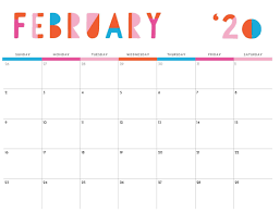 Just click print right from your browser. Cute February 2020 Calendar Free Printable Free Printable Calendar Printable Calendar 2020 Printable Calendar Template