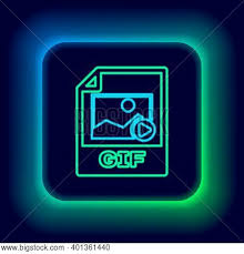 This gif by omer studios has everything: Glowing Neon Line Gif Vector Photo Free Trial Bigstock