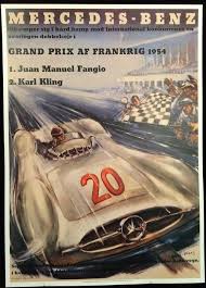 En Ce Moment Aux Encheres Catawiki Mercedes Grand Prix Of France 1954 By Hans Liska Mercedes Grand Prix Croquis Voiture