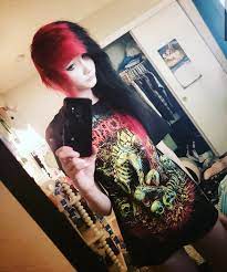 Alternative Red And Black Hair Emo Scene Hair Scene Girl Fashion Goth Hair