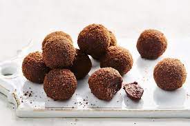 Choc Ripple Condensed Milk Truffles Recipe Milk Recipes Party Food Dessert Truffle Recipe Christmas