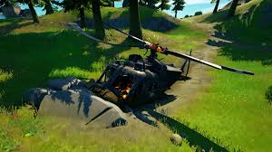 Helicopterkin(actual human):collect 20 trophies in the map. Fortnite Downed Black Helicopter Location How To Investigate The Downed Black Helicopter And Tune It Gamesradar