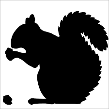 Black And White Squirrel With Acorn Clipart Album De Imagenes Para La Inspiracion Silhouette Wildlife Art Squirrel