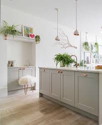 Grey Kitchen Copper Handles In 2020 Grey Kitchen Designs Copper And Grey Kitchen Copper Kitchen