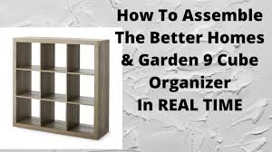 It's lighter wood and a different coating in the finish. How To Assemble Better Homes Gardens 9 Cube Storage Unit In Real Time Youtube