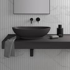 If this post inspired you, share it with others so that they can be inspired too!! Oasis Charcoal Stone Resin Counter Top Basin 600 Stone Resin Basins