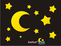 Dari titik bulan baru, pergi 45 ° lawan jam untuk melukis atau meletakkan fasa sabit cekung. 62 Aksesoris Gambar Lukisan Bulan Bintang Gambar Lukisan