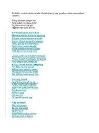 We did not find results for: Berikut Ini Contoh Pantun Jenaka