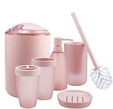 Shop with afterpay on eligible items. Amazon Com Pink Bathroom Accessory Sets Bathroom Accessories Home Kitchen