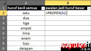 Cara Cepat Membuat Huruf Menjadi Besar Kecil Di Excel Huruf Belajar Tulisan
