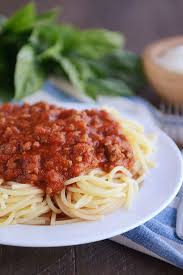 Add the drained pasta to the sauce. The Best Homemade Spaghetti Sauce Made From Scratch Mel S Kitchen Cafe