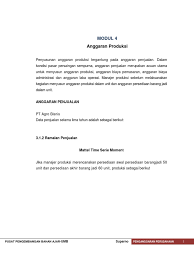 Dewi ayu wulandari, s.e., m.m stie. Anggaran Produksi Pdf