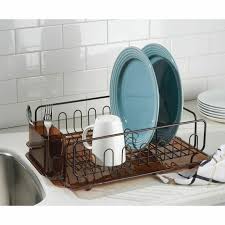 large metal kitchen sink dish drying rack
