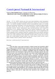 Jurnal ilmiah mahasiswa pendidikan kewarganegaraan unsyiah merupakan kumpulan artikel yang berisi hasil penelitian tugas akhir atau skripsi mahasiswa dari universitas syiah kuala di bidang pendidikan kewarganegaraan. Doc Contoh Jurnal Nasional Internasional Arif Tama Academia Edu