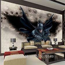 3d Amazing Batman Wall Mural Custom Large Photo Wallpaper Super Hero Room Decor Wall Art Bedroom Childr Batman Wall Decor Batman Wall Childrens Room Wall Decor