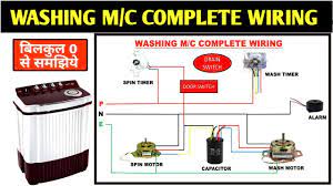 Avoid putting heavy items on the washing machine as they could damage the unit. Washing Machine Complete Wiring Step By Step Washing Machine Wiring Youtube