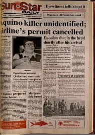 31, 1983, following his assassination 10 days earlier, and the. Sunstar Cebu On Twitter On August 21 1983 Ninoy Aquino Was Assassinated At The Manila International Airport The Next Day Sunstar Daily Published Its Vol 1 No 255 Issue With The Headline
