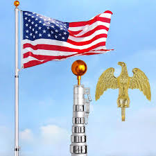 Sep 02, 2021 · buying a new rv flag pole is pretty exciting for sure. Yeshom 30feet Telescopic 16 Gauge Aluminum Flagpole With Eagle Gold Ball Pole Top Finial 3 X5 Us Flag Kit Fly 2 Flags Patio Lawn Garden Amazon Com