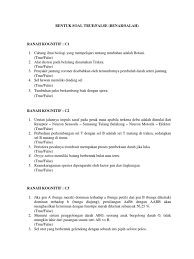 Maybe you would like to learn more about one of these? Bentuk Soal True False