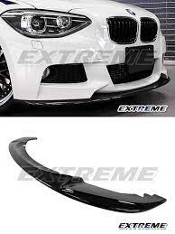 Painted Black Clearcoat Bmw 1 Series F20 F21 M Sport Bumper Use Front Lip Spoiler Bmw 1 Series Bmw Lexus