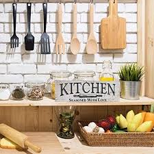 For your rustic kitchen wall decor, this idea is worthy of adoption. Myvintagefinds Kitchen Sign Rustic Kitchen Decor Farmhouse Wall Decor Made In America Kitchen Sign Wall Decor And Decorations Amazon Com Au Home