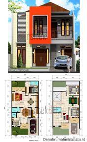Desain Rumah 6x12 2 Lantai Denah Rumah Desain Rumah Rumah Minimalis
