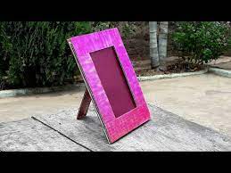 I first saw this link at crafty pod here. Photo Frame Making At Home How To Make A Photo Frame At Home With Cardboard Youtube