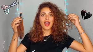 روتين شعري الكيرلي قصيته I Cut My Hair Curly Hair Tutorial Youtube