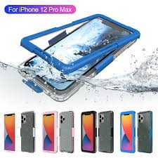 Luxury cases for iphone 12 pro and iphone 12 pro max. For Iphone 12 Pro Max Waterproof Case Full Body Protection Shockproof Dirtproof Sandproof Clear Case 6 7 Inch Blue Walmart Com Walmart Com