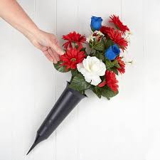 Friends,ain't on the edge of no popular trend.ain't never seen the inside of that magazine gq.we don't care if you 're a. Premade Silk Rose And Daisy Cemetery Cone Bouquet Cemetery Supplies Floral Supplies Craft Supplies Factory Direct Craft