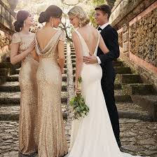 Sorella Vita Designer Series Bridesmaid Dress Modern Metallic Featuring A Boatneck Design That Highlights An Elegant And Classy Cowl Back Blending Glamour Wi Bridesmaid Sequin Bridesmaid Bride