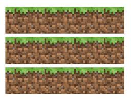 Minecraft Strips For Cakes Walls 3 Edible Images Strips Per Sheet Strip Size Aprox 2 3 X 9 5 Minecraft Food Cake Decorating Tutorials Edible Cake
