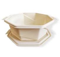 Large 2500ml Disposable Octagonal Corn Starch Lunch Box - Da ...