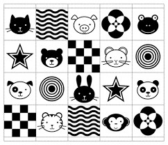 Check spelling or type a new query. Colorful Fabrics Digitally Printed By Spoonflower Black White Baby Animals New Baby Products Black And White Baby Baby Toys