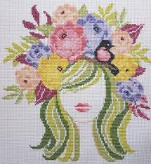 Maybe you would like to learn more about one of these? Girl With Flowers On Her Hair Cross Stitch Pattern Modern Etsy Cross Stitch Flowers Modern Cross Stitch Patterns Cross Stitch Patterns