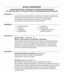 Chief engineer resume examples & samples. Chief Mate Resume Example Company Name Hersey Michigan