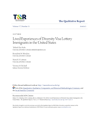 We have collected the tools needed to increase your visafoto.com is the leading online service for usa visa photos, dv lottery photos and us. Pdf Lived Experiences Of Diversity Visa Lottery Immigrants In The United States