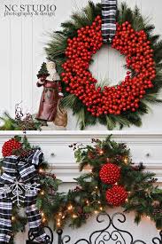 A front door christmas wreath made of a blue frame with colorful ornaments and a green silk bow is a whimsy and cool idea. 28 Brilliant Diy Cranberries Decor Ideas