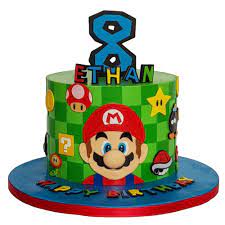 Stickit graphix super mario brothers cake toppers, mario birthday cake topper cupcake topper, mario cake decorations for kids birthday baby shower mario theme party supplies (12 pcs) 4.1 out of 5 stars. Super Mario Cake 4