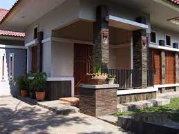 Batu alam untuk dinding teras. Desain Dinding Depan Rumah Pakai Batu Alam Sinergi Stone