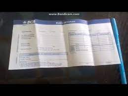 Berikut ini cara mengisi slip setoran dan slip transfer sesama bank bca. Cara Mengisi Slip Setoran Bank Bca Youtube
