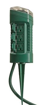 Coleman Cable 13547 6 Outlet Yard Stake With Timer Christmas Light Installation Outdoor Christmas Lights Christmas Lights Outside