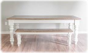 Explore classic & luxe dining pieces today. Handcrafted Farmhouse Dining Table Set With Bench Custom Order Today Overlin Designs