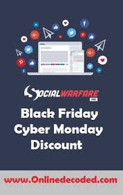 Social Warfare Black Friday Discount 2020 Save 40 Social Warfare Black Friday Black Friday Deals Online