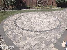 Paver block floor construction vector icon set design. Paver Stone Patio Installation Vulcan Design Construction