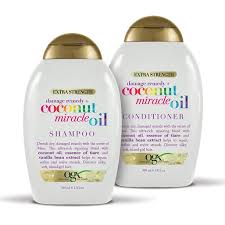 Gently massage the scalp to remove buildup and comb to distribute the conditioner down your hair. Ogx Damage Remedy Coconut Miracle Oil Shampoo Conditioner Set 13oz 2 Ct Walmart Com Walmart Com