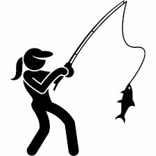 Download Female Fish Fishing Girl Reel Rod Woman Icon Download On Iconfinder