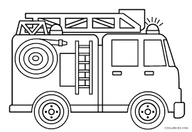 Fire truck driving printable coloring page, free to download and print. Free Printable Fire Truck Coloring Pages For Kids
