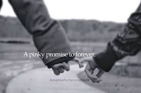 To make a pinky promise, or pinky swear, is a traditional gesture most commonly practiced amongst children involving the locking of the pinkies of two people to signify that a promise has been made. Tumblr Quotes Promises Dogtrainingobedienceschool Com